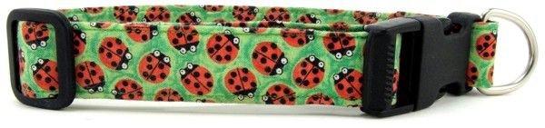 Lady Bugs Dog Collar (Option: Small)