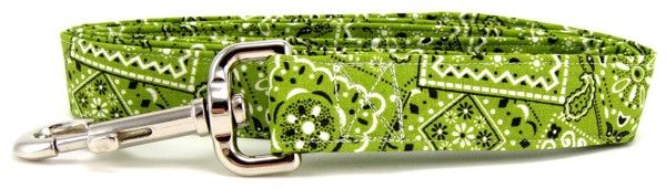 Lime Green Bandana Dog Leash (Option: Small)