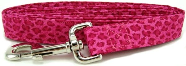 Pink Leopard Spots Dog Leash (Option: Small)
