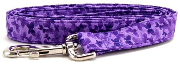 Purple Butterflies Dog Leash (Option: X-Small)