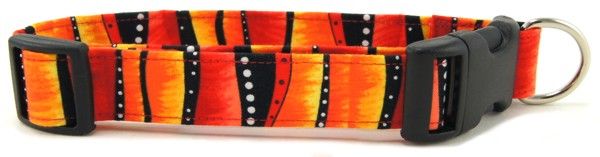 Red Hot Stripes Dog Collar (Option: Small)