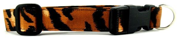 Tiger Stripes Dog Collar (Option: Small)