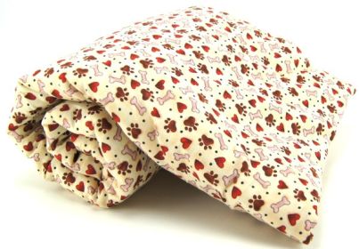 Pet Blanket (Design: Hearts, Bones & Paws)